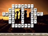 Flash игра Moai Mahjong