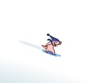 flash игра Downhill on a snowboard
