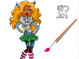 flash игра Monster High. Coloring