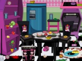 flash игра Monster High. Kitchen wash