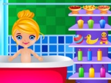 Baby Cinderella. Fun bath
