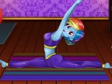 Yoga with Rainbow Dash