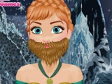 Anna. Beard shaving