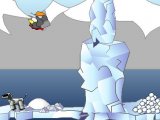 flash игра Приключения пингвина