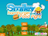flash игра Smiley Hamburger Food Fight