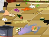 flash игра Sushi Station Clean Up
