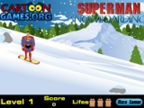 flash игра Superman snowboarding