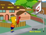 flash игра Bart Simpson basketball game