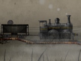 Сargo steam train