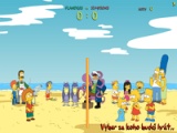 flash игра The Simpsons Beach Volleyball