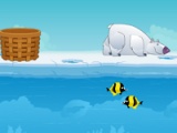 flash игра Polar bear fishing