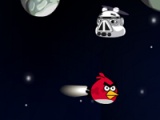 flash игра Angry birds. Run in space
