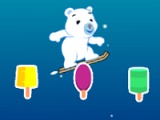 flash игра Steve the bear. Snowboarding adventure