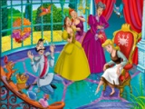 Cinderella. Online coloring page