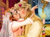 flash игра Anna wedding kiss