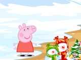 flash игра Peppa Pig. Decorated Christmas