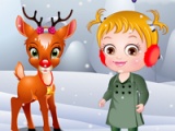 flash игра Baby Hazel. Reindeer surprise