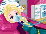 flash игра Elsa's stomach virus