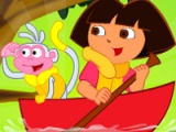 flash игра Dora river cleaning