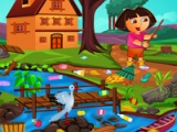flash игра Dora: Outdoor cleaning