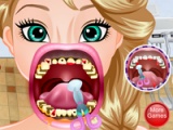 flash игра Elsa crazy dentist