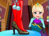 flash игра Elsa shoes design